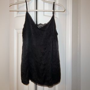 Anthropologie Camisole with lace detailing and adjustable straps